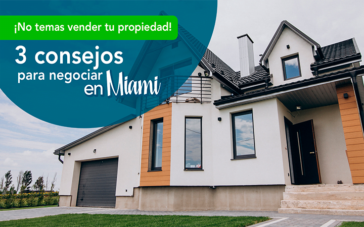 Casa suburbana moderna con garaje - 3 consejos para negociar al vender tu propiedad en Miami