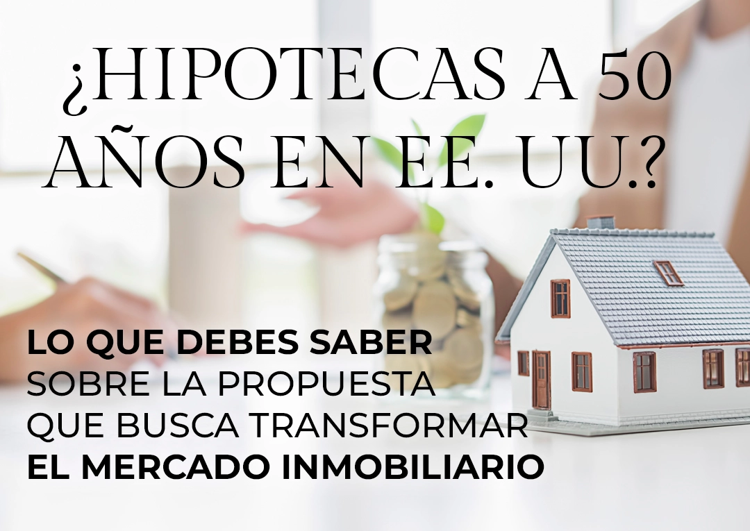 Manos sosteniendo casa en miniatura con documentos hipotecarios - propuesta de hipotecas a 50 anos en EE. UU.