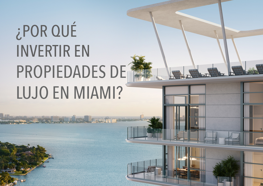 Terraza de penthouse de lujo en Miami con vista panoramica a la bahia - por que invertir en propiedades de lujo