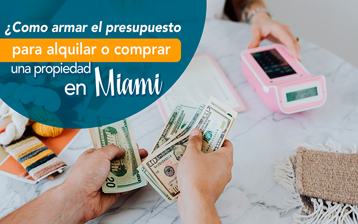 Manos contando billetes de dolares - como armar el presupuesto para alquilar o comprar propiedad en Miami