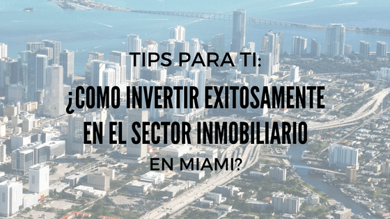 Vista aerea de Miami con puente representando consejos para invertir exitosamente en el sector inmobiliario
